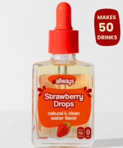 Strawberry Water Drops, Natural Flavor, 1 oz, 50 Servings