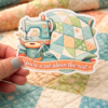 Quilting Sticker/Decal sewing-Quilt lover sticker