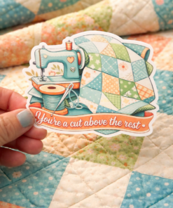 Quilting Sticker/Decal sewing-Quilt lover sticker