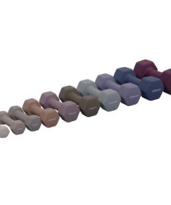 Neoprene Hexagon shaped dumbbells - Earth Tones