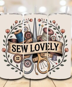 Quilting, Sewing Tumbler, 20 oz. Stainless Steel