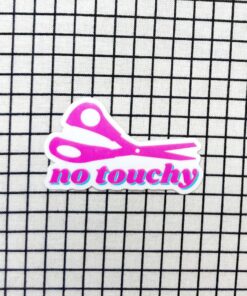 No Touchy! Sewing Scissor And Quilting Vinyl Sticker