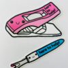 Here to Help Sewing and Quilting Notions Sticker