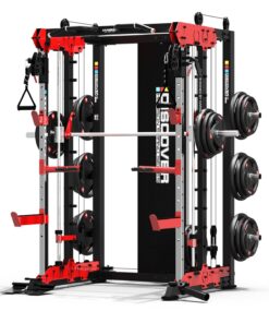 HARISON Squat Rack with Cable Crossover Machine for Home Gym