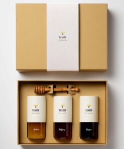 TESELA Premium Gift Box Raw Honey - 3x320g