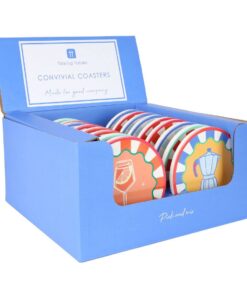 4 Drink Icons Coasters - Mixed Display - 20 Units | Summer Gifts |