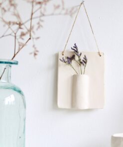ceramic wall hanger for dried flower