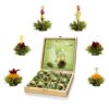 Creano tea flowers gift set in wooden tea box 12 blooming tea