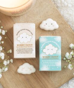 Set of 24 Worry Cloud Token Gifts in Display