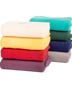 Fleece Yoga Blanket ASANA BLANKET with LOTUS embroidery