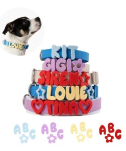 Silicone Dog Charms for Dog Collar and Leash, 63 Pieces